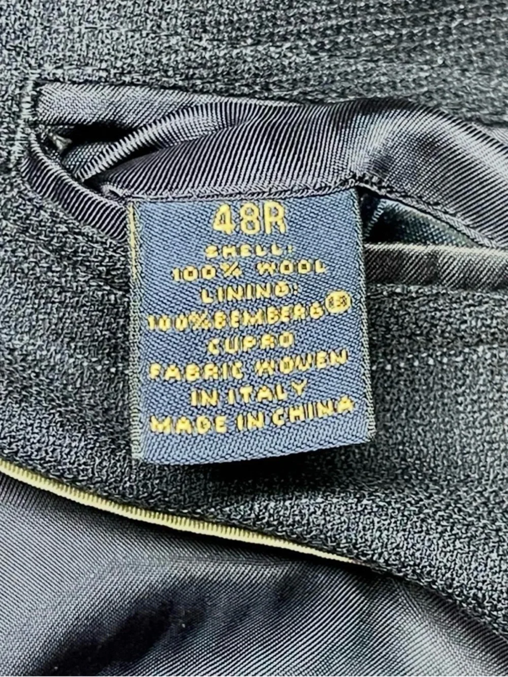 Brooks Brothers Navy Windowpane Wool Sport Coat